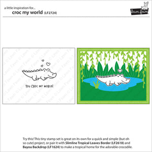 Lawn Fawn - CROC MY WORLD Crocodile - Stamps Set