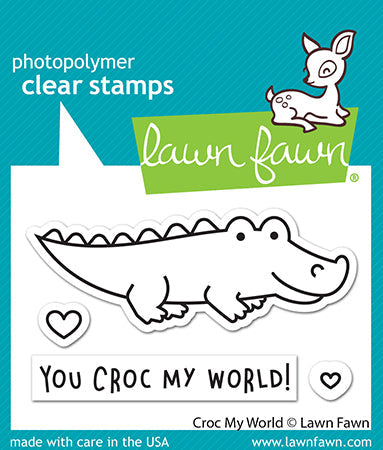 Lawn Fawn - CROC MY WORLD Crocodile - Stamps Set