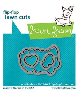 Lawn Fawn - RAWR Flip-Flop - Dies set
