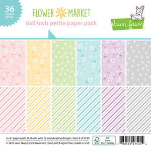 Lawn Fawn - FLOWER MARKET - Petite Paper Pack 6x6