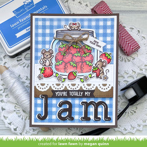Lawn Fawn - How You Bean? STRAWBERRIES Add-On - Dies set