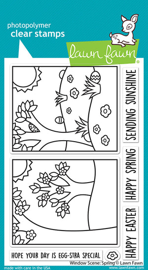 Lawn Fawn - Window Scene: SPRING - Stamps Set