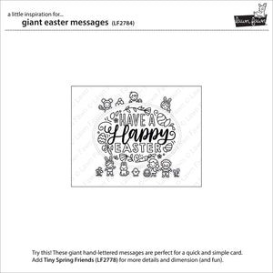 Lawn Fawn - Giant EASTER MESSAGES - Stamps Set