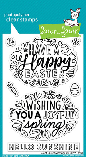 Lawn Fawn - Giant EASTER MESSAGES - Stamps Set