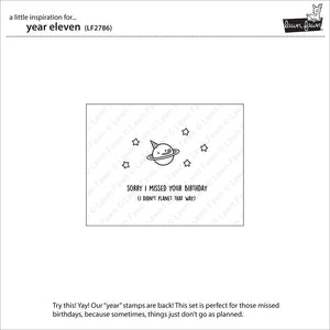 Lawn Fawn - YEAR ELEVEN Planet - Stamps Set