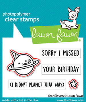 Lawn Fawn - YEAR ELEVEN Planet - Dies Set
