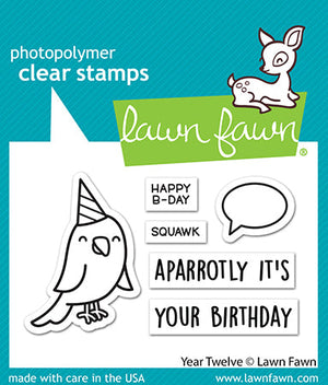 Lawn Fawn - YEAR TWELVE Parrot - Stamps Set
