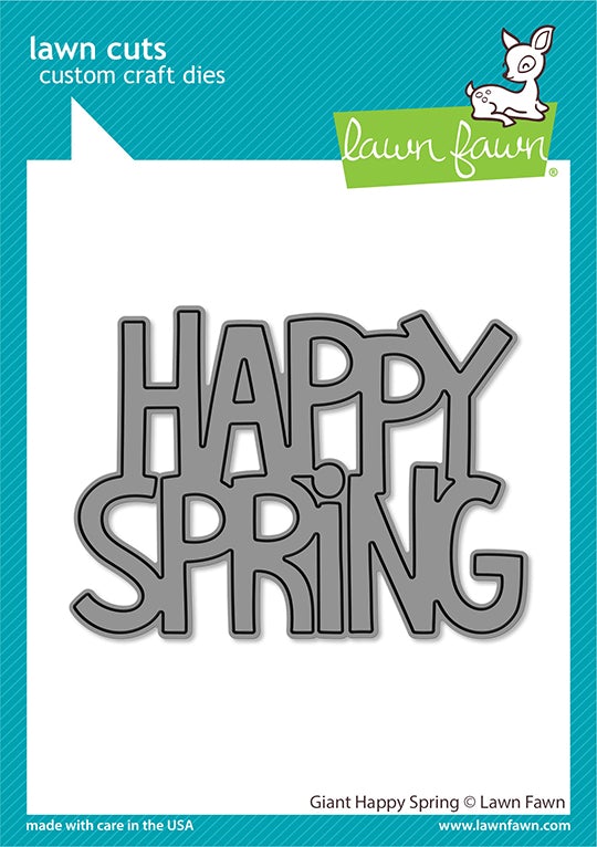 Lawn Fawn - Giant HAPPY SPRING - Die