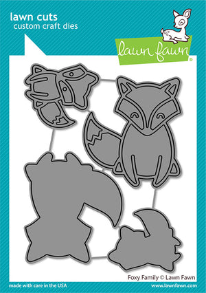 Lawn Fawn - FOXY FAMILY - Dies Set