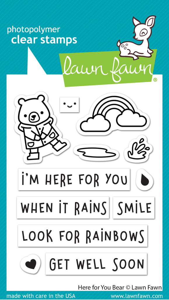 Lawn Fawn - HERE FOR YOU BEAR - Stamps Set - 25% OFF!