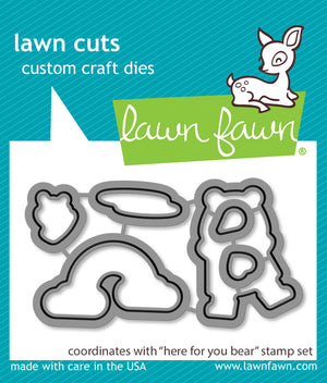 Lawn Fawn - HERE FOR YOU BEAR - Dies Set - 25% OFF!