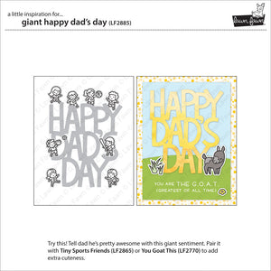 Lawn Fawn - Giant HAPPY DAD'S DAY - Die