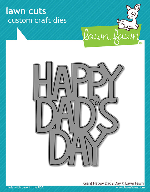 Lawn Fawn - Giant HAPPY DAD'S DAY - Die