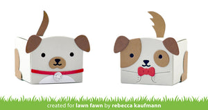 Lawn Fawn - Tiny Gift Box DOG - Add-On - Dies Set