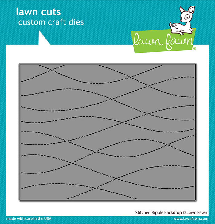 Lawn Fawn - STITCHED RIPPLE Backdrop - Die