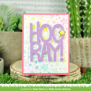 Lawn Fawn - LOTS OF STARS  Background - Lawn Clippings Stencils Set