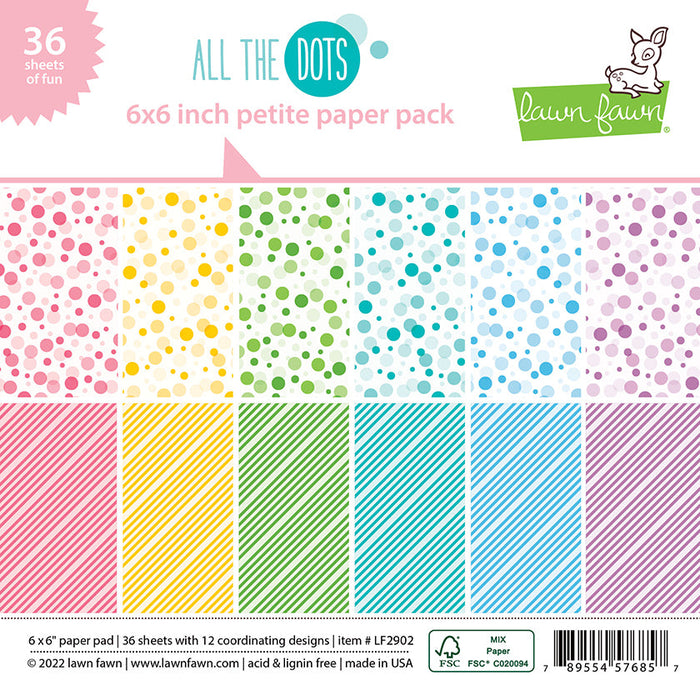 Lawn Fawn - ALL THE DOTS - Petite Paper Pack 6x6