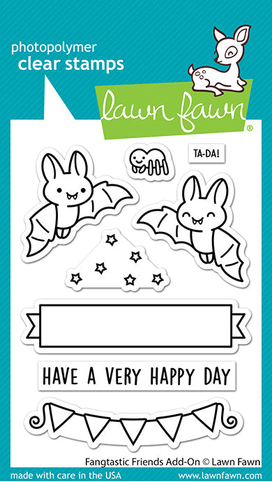Lawn Fawn - FANGTASTIC FRIENDS ADD-ON - Stamps Set