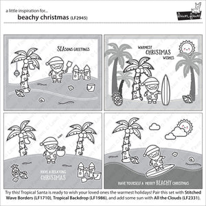 Lawn Fawn - BEACHY CHRISTMAS - Stamps Set