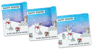 Lawn Fawn - SNOWBALL FIGHT - Stamps Set