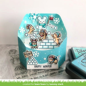 Lawn Fawn - SNOWBALL FIGHT - Stamps Set