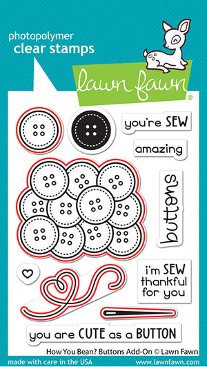 Lawn Fawn - How You Bean? BUTTONS Add-On - Dies Set - 20% OFF!