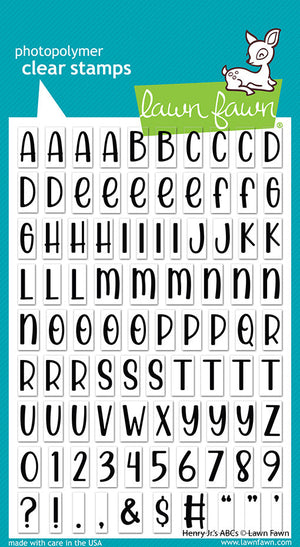 Lawn Fawn - HENRY JR's ABC's - Stamps Set - 30% OFF!