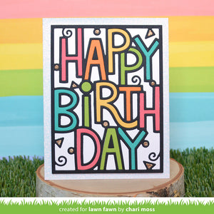 Lawn Fawn - GIANT OUTLINED HAPPY BIRTHDAY: Portrait - Die - 25% OFF!