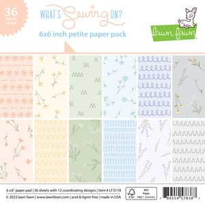 Lawn Fawn - WHAT'S SEWING ON? - Petite Paper Pack 6x6
