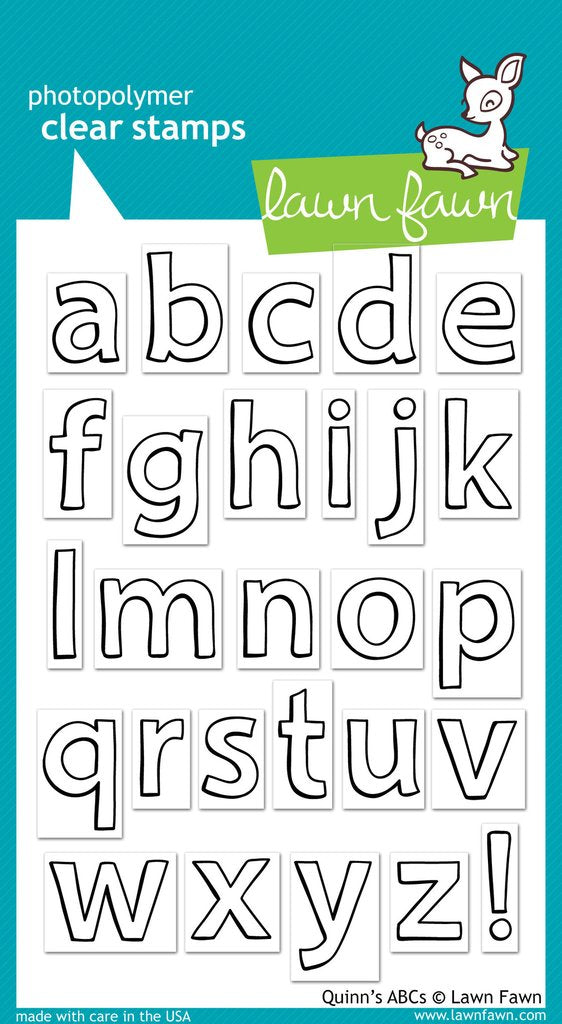 Lawn Fawn - Quinn's ABC's lowercase - Stamps Set