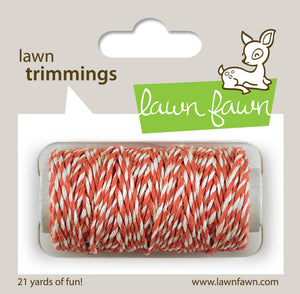 Lawn Fawn - Hemp Cord - Lawn Trimmings CORAL - Hallmark Scrapbook - 1