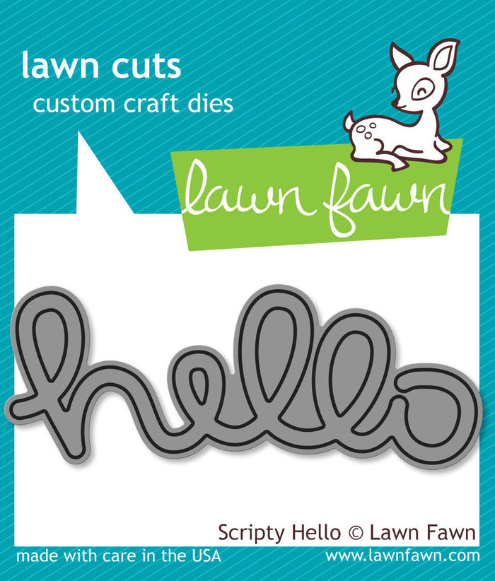 Lawn Fawn - Scripty Hello - LAWN CUTS Die 1 pc
