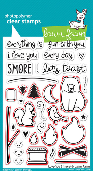 Lawn Fawn - Love You S'more - LAWN CUTS DIES 14 pc - Hallmark Scrapbook - 5