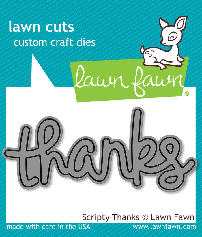 Lawn Fawn - Scripty Thanks - LAWN CUTS DIES 1 pc