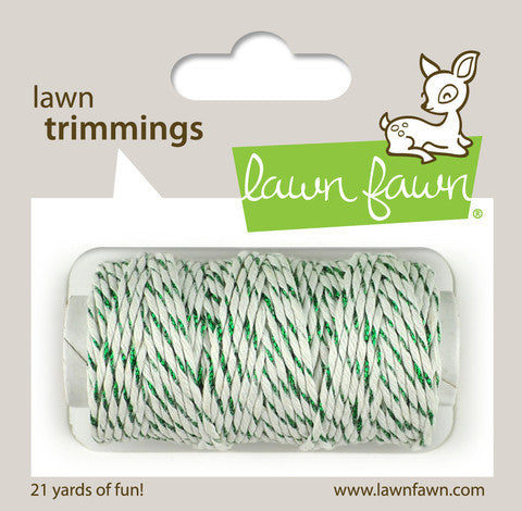 Lawn Fawn - Hemp Cord - Lawn Trimmings GREEN SPARKLE