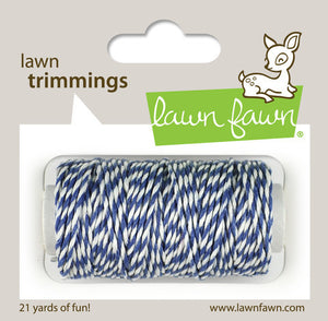 Lawn Fawn - Hemp Cord - Lawn Trimmings BLUE JAY - Hallmark Scrapbook - 1