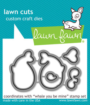 Lawn Fawn - WHALE YOU BE MINE - Lawn Cuts DIES - Hallmark Scrapbook - 1