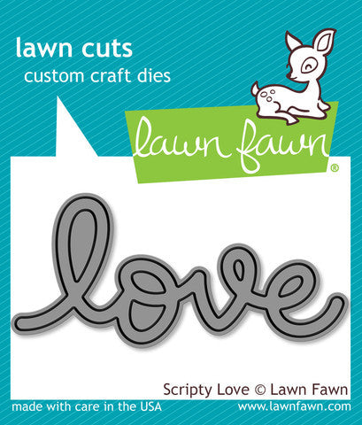 Lawn Fawn - Scripty LOVE - Lawn Cuts DIE 1 pc