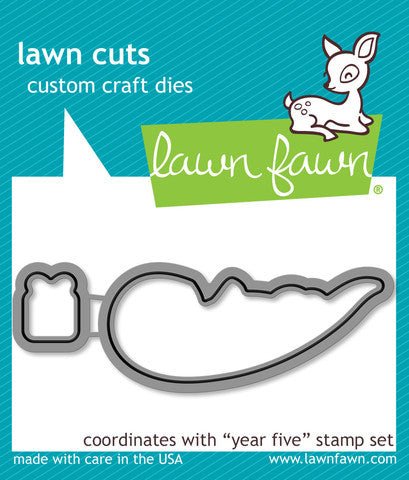 Lawn Fawn - YEAR FIVE (otter) - Lawn Cuts DIES 2pc