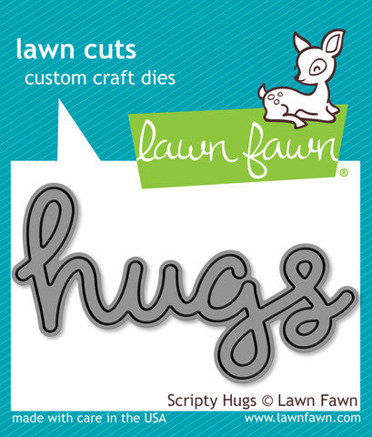 Lawn Fawn - Scripty HUGS - Lawn Cuts DIE 1 pc