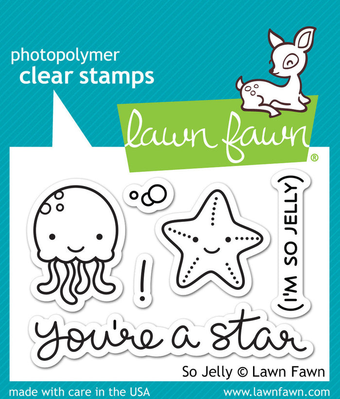 Lawn Fawn - SO JELLY - Clear STAMPS 6pc