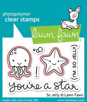 Lawn Fawn - SO JELLY - Lawn Cuts DIES 2pc - Hallmark Scrapbook - 2