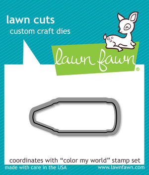 Lawn Fawn - COLOR MY WORLD - Lawn Cuts DIES 1pc - Hallmark Scrapbook - 1