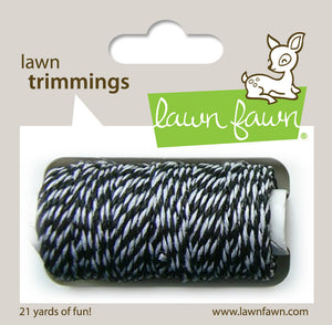 Lawn Fawn - Hemp Cord - Lawn Trimmings BLACK TIE SINGLE - Hallmark Scrapbook
