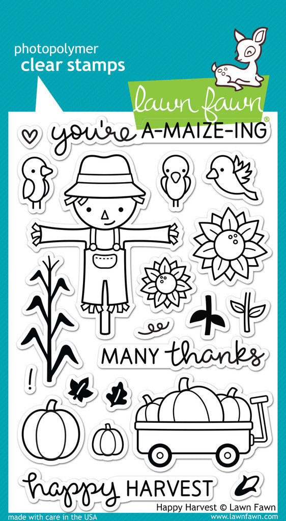 Lawn Fawn - HAPPY HARVEST - Clear Stamps set