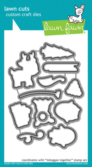 Lawn Fawn - TOBOGGAN TOGETHER - Lawn Cuts DIES - Hallmark Scrapbook - 1