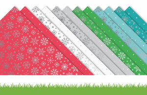 Lawn Fawn - Let It Shine SNOWFLAKES - Petite Paper Pack 6x6