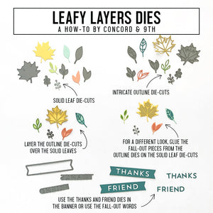 Concord & 9th - LEAFY LAYERS - Dies Set
