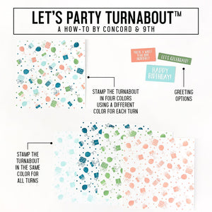 Concord & 9th - LET'S PARTY Turnabout - Stamp Set