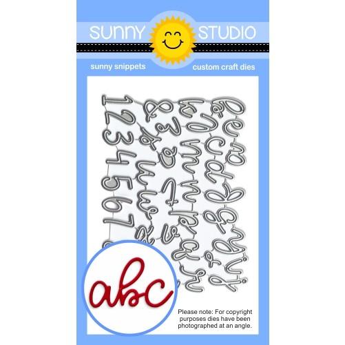 Loopy Script Letters Sunny Studio - LOOPY LETTERS - Die Set – Hallmark Scrapbook